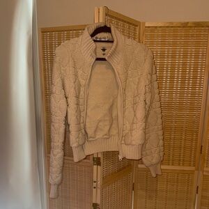 Dior Macrocannage Zipped Cardigan